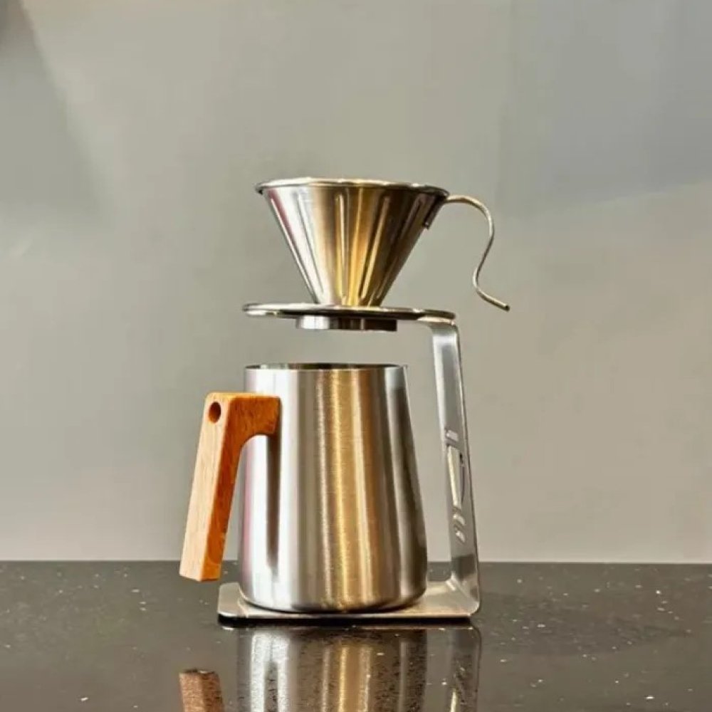 Kit V60 Acero con Base